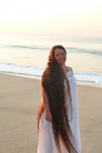 loose hair on beach